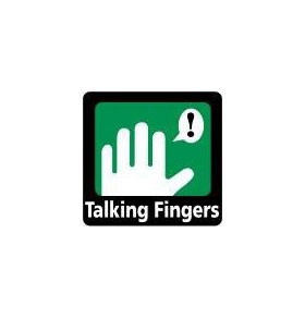 talking fingers logo